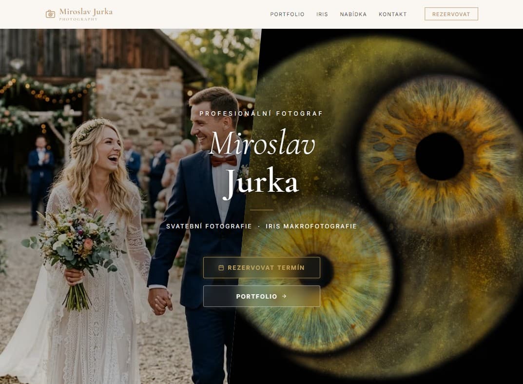 Fotografické portfolio pro profesionálního fotografa
